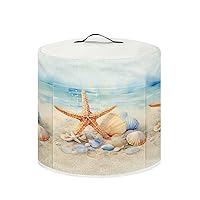Dust Cover for 6 Quart Instant Pot and Accessories, Dust Proof Easy to Clean Pressure Cooker Cover Electric Appliance Cover Air Fryer Accessories with Pocket, Watercolor Starfish Seashell