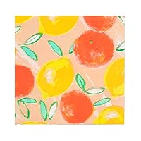 Talking Tables Pack of 20 Citrus Fruit Lemon and Orange Napkins | Colorful Paper Serviettes for Decoupage | Disposable Party Tableware For Summer, Alfresco Dining, Picnic, Cookout