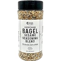 Everything Bagel Salt Free Seasoning Premium Spice Blend with Sesame Seeds  Onion Garlic and Poppy Seed Bulk Shaker Gluten Free Keto and Paleo 24 Oz