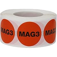 Mag3 Medical Healthcare Diagnostic Labels 1 Inch 500 Total Stickers