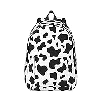 Black & White Leopard Large Capacity Backpack, Men'S And Women'S Fashionable Travel Backpack, Leisure Work Bag,