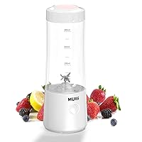 Mulli Portable Blender,USB Rechargeable Personal Mixer for Smoothie and Shakes, Mini Blender with Six Blades for Baby Food,Travel,Gym
