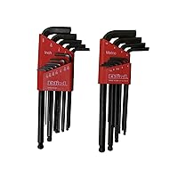Eklind Tool 13221 Ball-Hex L-Key allen wrench Combo- Inch/MM (2 sets 21pc)