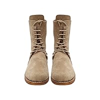 Men's Colonial Ankle High shoes Lace-up Leather Boots