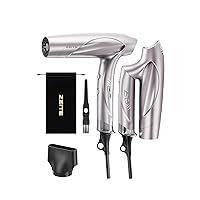 Professional Fast Drying Hair Dryer with Foldable Handle,Ionic Blow Dryer,High Speed Low Noise,Magnetic Nozzle,for Home Travel and Salon