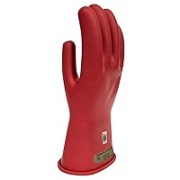 Class 00 Red Rubber Voltage Insulating Gloves, Max. Use Voltage 500V AC/750V DC, GC00R10