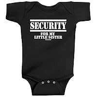 Threadrock Unisex Baby SECURITY For My Little Sister Bodysuit