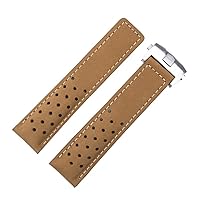 20mm 22mm 24mm Genuine Frosted Leather Watchband For TAG Strap For HEUER CARRERA AQUARACER Monaco F1 Watch Band Bracelet Buckle ( Color : 26mm , Size : 24mm )