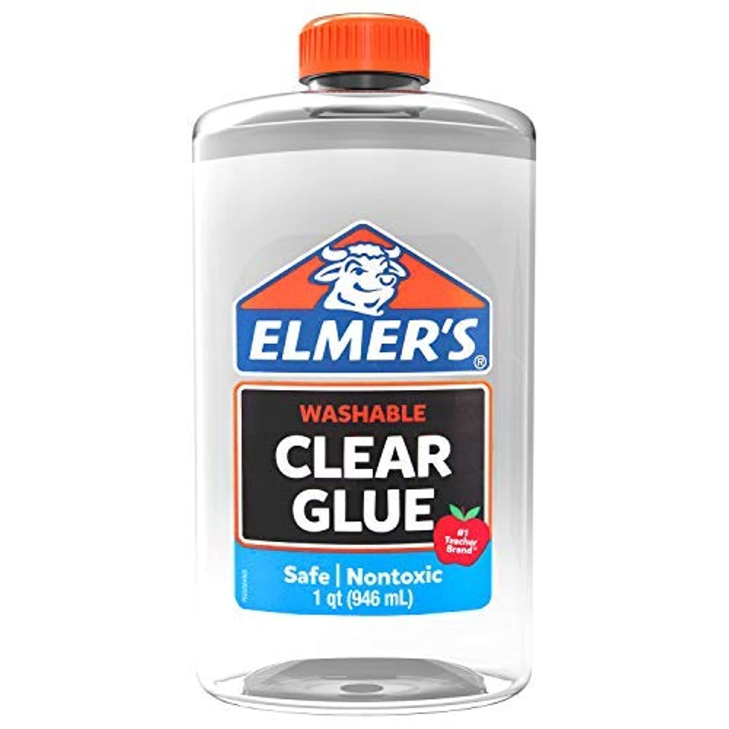 Elmer's Liquid School Glue, Clear, Washable, 32 Ounces - Great for Making Slime