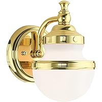 Livex Lighting1 Light Polished Brass Wall Sconce