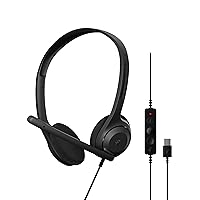 EPOS C1 USB-A Premium Headset for Professionals - Superior Sound, Noise-Canceling Microphone, Comfortable and Adjustable for All-Day Use, Certified Compatibility with Chromebooks