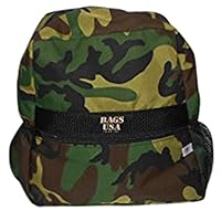Bali Backpack with 2 side pockets,front pocket,durable,light weight Made in USA (Camouflage)