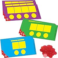 Really Good Stuff EZread Sound Box Mats and Chips – 18 Dry Erase Mats and 60 Chips for up to 6 Students at a Time – Teach Students to Map Sound Patterns, Elkonkin Boxes, Science of Reading