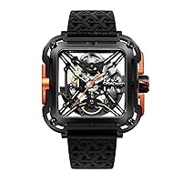Ciga Design X011-BLOG-W25BK Men's Automatic Watch Series X Gorilla Black & Orange, Black