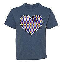 Autism Awarness Big Heart Symbol Autism Awareness Men's T-Shirt