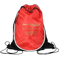 Drawstring Backpack - Black/Red