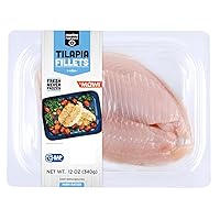 Fresh Tilapia Fillets, Farm-Raised, 12 oz