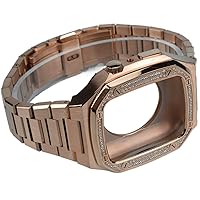 OPKDE Luxus-Modifikationsset für Apple Watch, 45 mm, 41 mm/40 mm, 44 mm, Mod Metall-Uhrengehäuse für iWatch Serie 8, 7, 6, SE, 5, 4