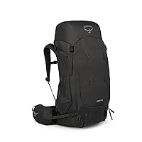 Osprey Volt 65L Men's Backpacking Backpack, Mamba Black, Extended Fit