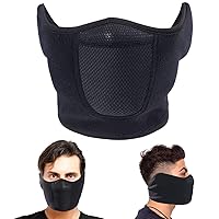 Balaclava Half Face Mask Windproof Men Women for Skiing Snowboarding Motorcycling Winter Outdoor Sports Highly Breathable (Half-face)