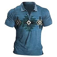 Mens Polo Shirts Slim Fit, Men's Golf Shirt Casual Sports V Neck Ribbed Collar Short Sleeve Fashion Casual Solid Color Plain