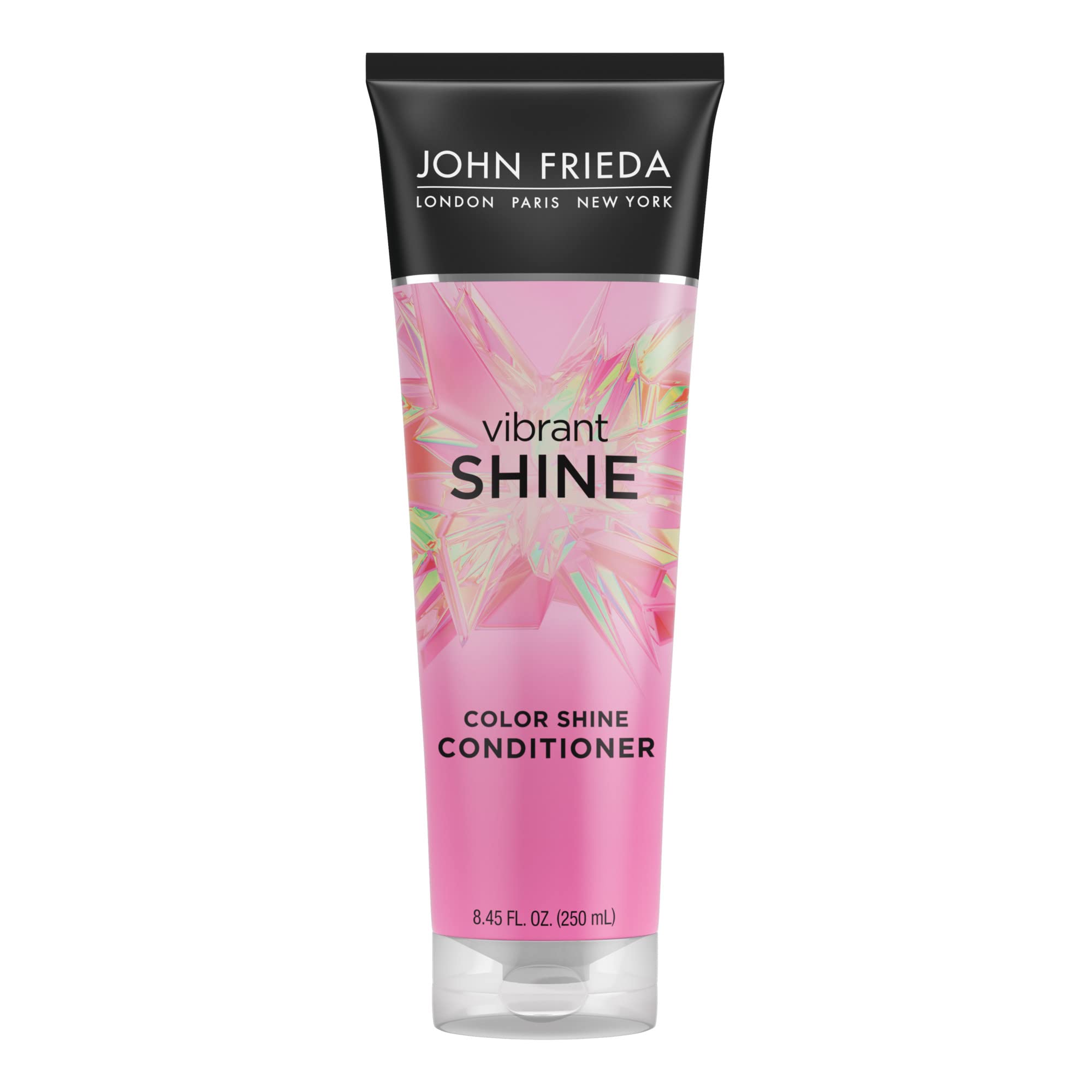 John Frieda Vibrant Shine Conditioner with Rosehip Oil, Hydrating Conditioner for Glossy, Shiny Hair, SLES/SLS Sulfate-Free and Paraben-Free, 8.45 Ounce