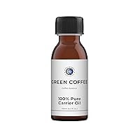 Mystic Moments | Green Coffee Cold Pressed Carrier Oil - 125ml - Pure & Natural Oil Perfect for Hair, Face, Nails, Aromatherapy, Massage and Oil Dilution Vegan GMO Free