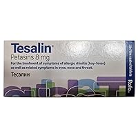 Tesalin for Allergic Rhinitis and Related Symptoms of The Eyes, Nose and Throat - Made in The Switerland - 20 Tablets