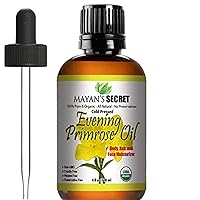 Pure Carrier and Essential oils for Skin Care, Hair, Body Moisturizer for Face-Anti Aging Skin Care (Evening Primrose Oil Organic, 4oz)
