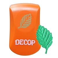 Paper Intelligence DECOP Craft Punch, Embossed Punch, Leaf, Small, Orange