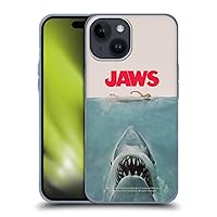 Head Case Designs Officially Licensed Jaws Poster I Key Art Soft Gel Case Compatible with Apple iPhone 15