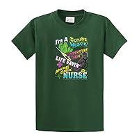 Nurse Short Sleeve T-Shirt I'm A Scrubs Wearin' CNA Assistant Plus Funny Tee Shirt Humorous Cute Unisex Tee Shirt'-Forest-5Xl