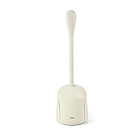 OXO Good Grips Compact Brush & Canister Toilet Brush, 1 Pack, Biscuit