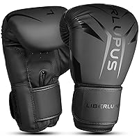 Liberlupus Boxing Gloves for Men & Women, Boxing Training Gloves, Kickboxing Gloves, Sparring Punching Gloves, Heavy Bag Workout Gloves for Boxing, Kickboxing, Muay Thai, MMA（10 12 14 16oz）