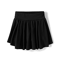The Children's Place Girls' Active Pull On Stretchy Waistband Flowy Skort, Black
