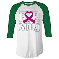 Threadrock for My Mom Breast Cancer Awareness Unisex Raglan T-Shirt