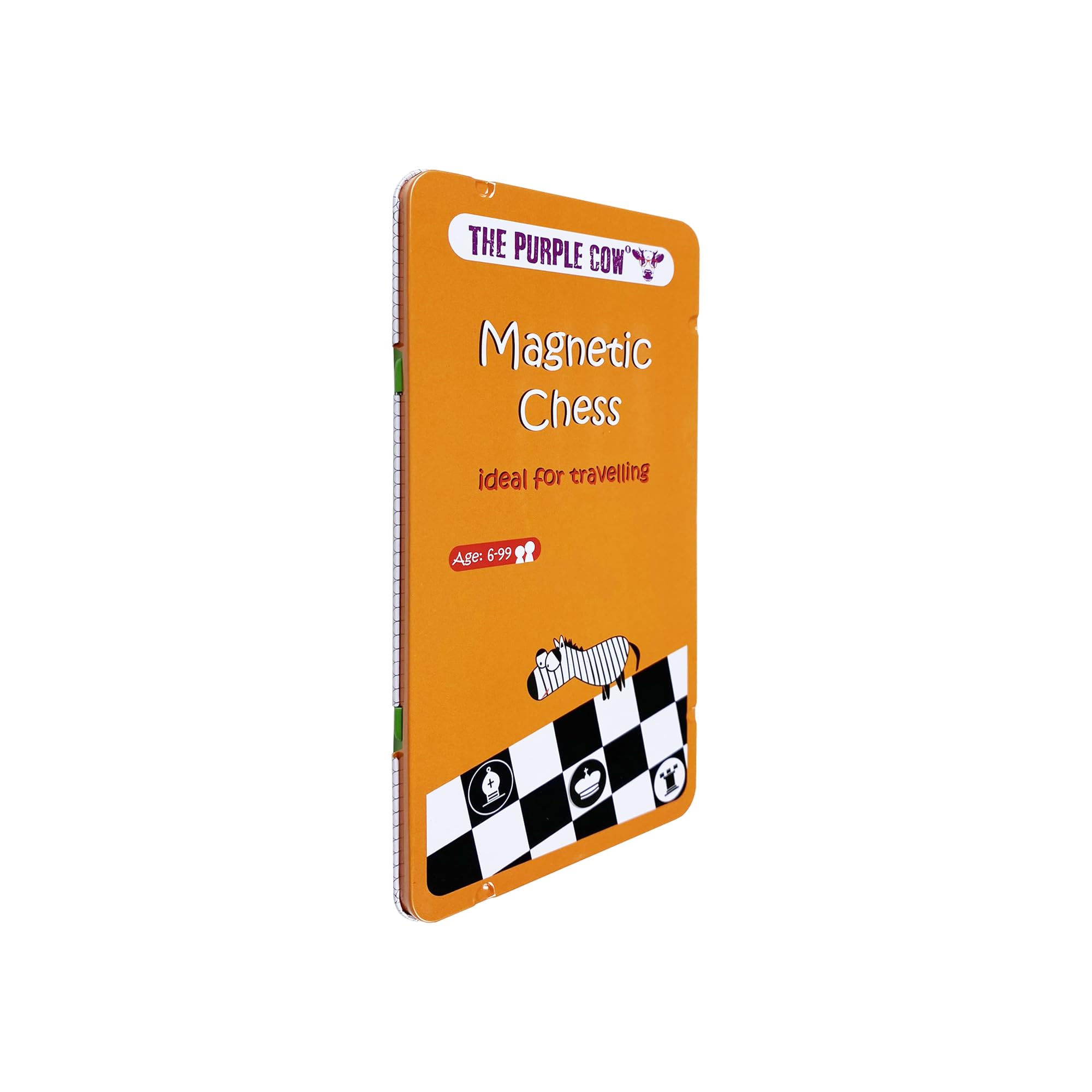 The Purple Cow- Magnetic Chess Game for kids and adults. Travel size, lightweight game for hours of fun - Portable mini game - Ideal for travelling