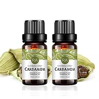 2 Bottles Cardamom Essential Oil - 100% Pure Premium Grade for Aroma Diffuser, Massage, Skin Care - 2 X 10ml