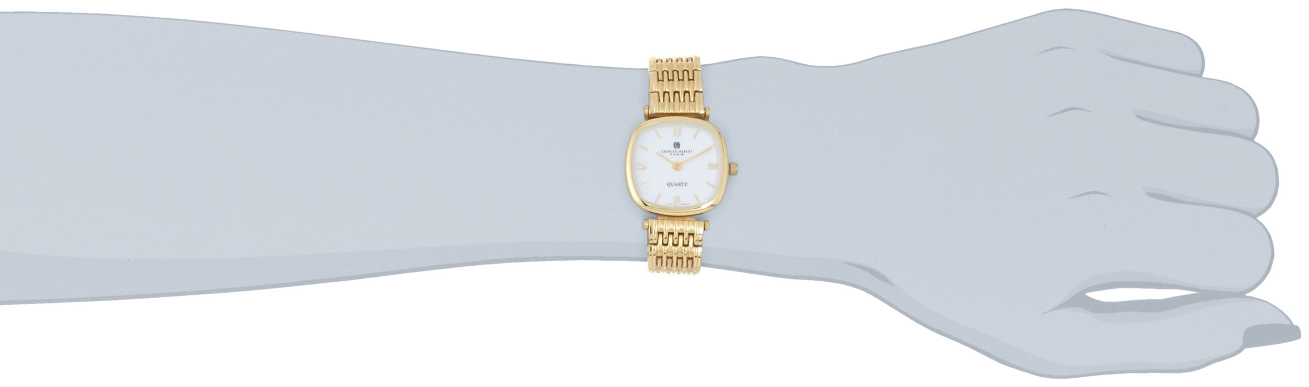 Charles-Hubert, Paris Women's 6796 Premium Collection Gold-Plated Stainless Steel Watch