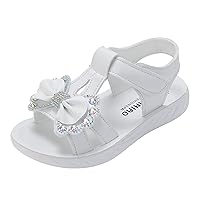 Girl Wedge Sandals Toddler Lightweight Casual Beach Shoes Children Summer Soft Anti-slip Hook and Loop Sandals Shoes