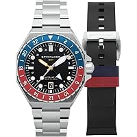 Spinnaker Dumas Men’s Watch - Automatic Dive Watch for Men, 44mm Stainless Steel Case, Stainless Steel Strap, Water Resistant 300m, SP-5119