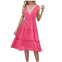 Ladies Casual Fashionable Sexy Comfortable Solid Color Personality Cool Breathable Dress Boho Dress 2024