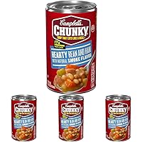 Campbell’s Chunky Soup, Hearty Bean Soup With Ham, 19 Oz Can (Pack of 4)