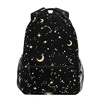 ALAZA Moon Sun Starry Night Backpack for Women Men,Travel Casual Daypack College Bookbag Laptop Bag Work Business Shoulder Bag Fit for 14 Inch Laptop