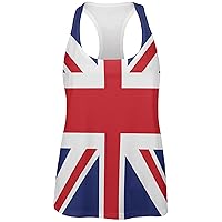 British Flag Union Jack All Over Womens Work Out Tank Top