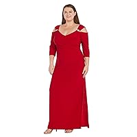 Women's Long Dress with Cape Sleeves