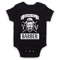 Unisex-Babys' Trust Me I'm A Barber Funny Work Slogan Baby Grow