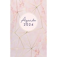 2024: Agenda 2024 settimanale simile A5 12 mesi gennaio - dicembre, vista verticale, marmo rosa e strisce (Italian Edition) 2024: Agenda 2024 settimanale simile A5 12 mesi gennaio - dicembre, vista verticale, marmo rosa e strisce (Italian Edition) Hardcover Paperback