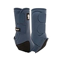 Classic Equine Legacy2 Front Protective Boots 2 Pack Dark Denim M