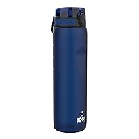 Ion8 Quench Leak Proof BPA Free Outdoors & Gym Water Bottle, 1000ml (32 oz), Frosted Navy